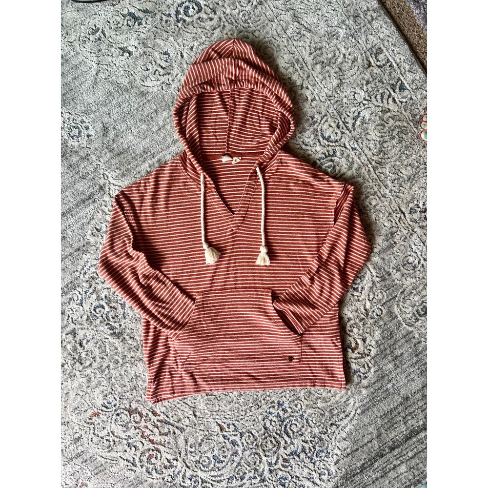 Women’s Roxy Hooded Long Sleeve Sweater Kangaroo Pocket Size Small